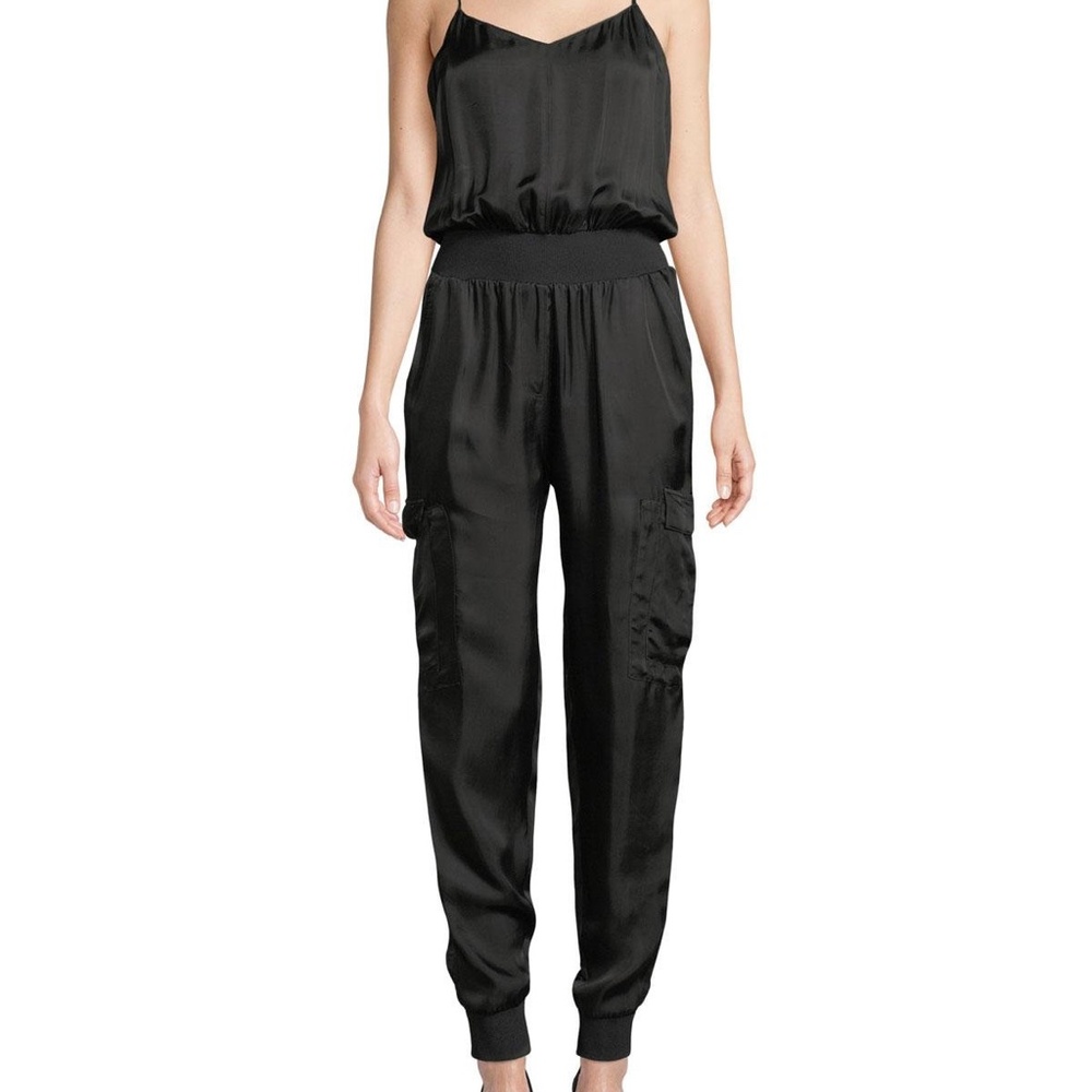 Cinq a Sept Twill Amia Black Jumpsuit